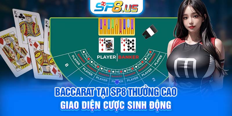 Baccarat tại SP8 thưởng cao, giao diện cược sinh động